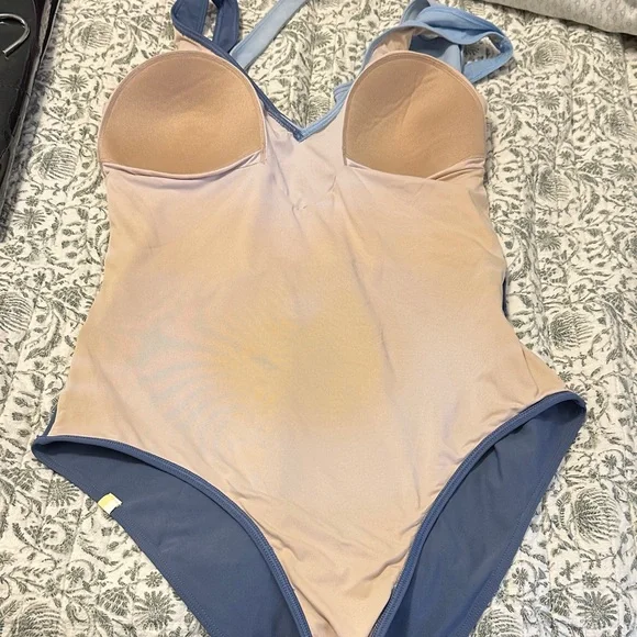 Summersalt Women's Two-Tone Blue One Piece Swimsuit - Picture 9 of 16